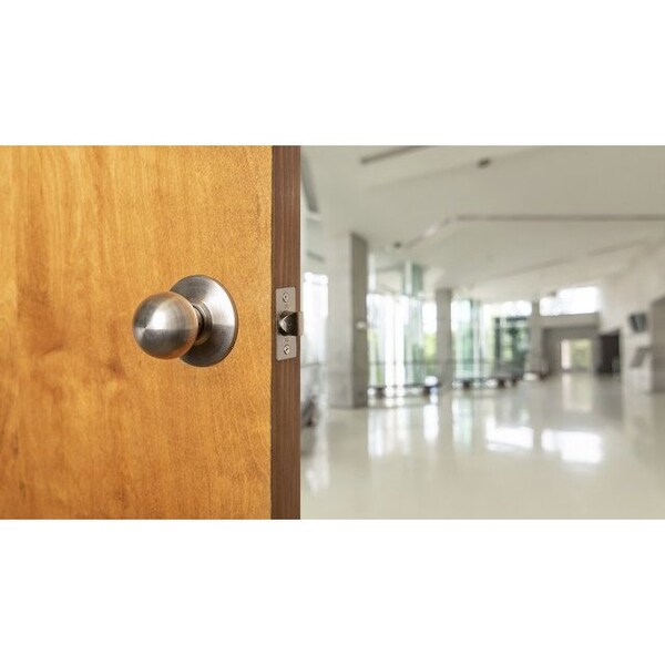 Satin Stainless Steel Standard Duty Commercial Cylindrical Passage Hall/Closet Door Knob